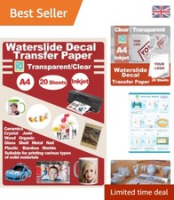 20-Pack A4 Transparent Inkjet