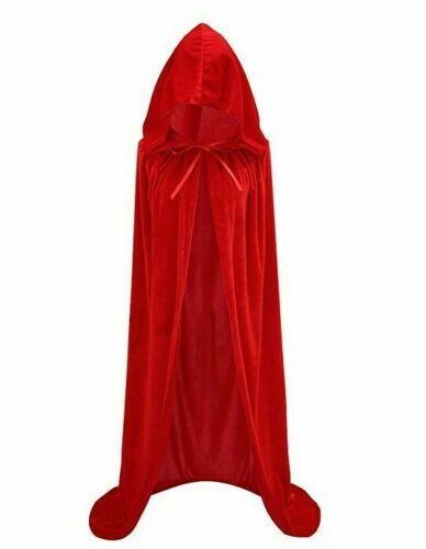 Halloween long red - velvet, cape