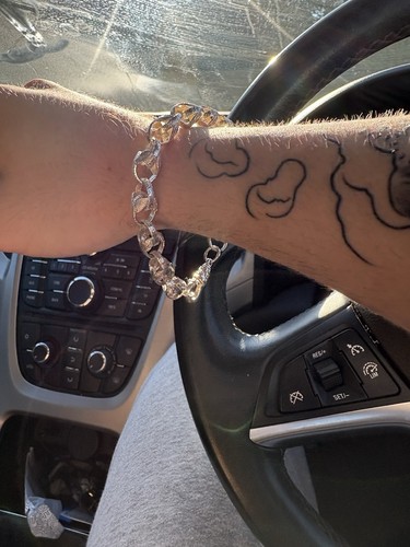 925 sterling silver - silver, link