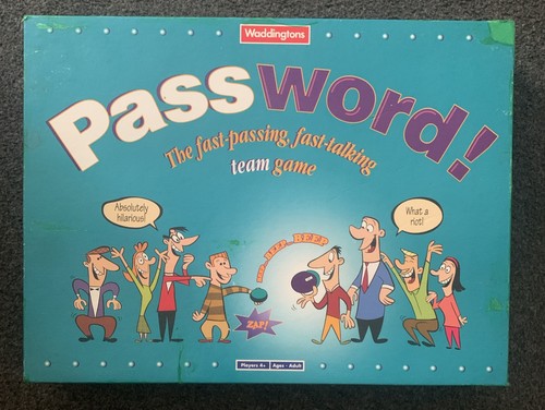 Vintage password board game - board,