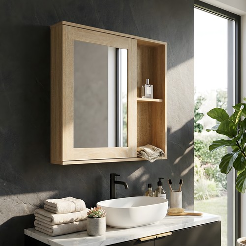 Bathroom mirror cabinet wall - bathroom,