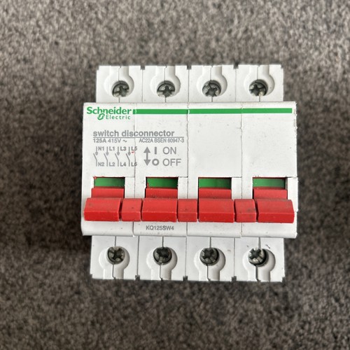 Schneider 125a isolator 3phase - schneider,
