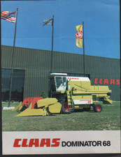 CLAAS "DOMINATOR 68" Combine Brochure Leaflet