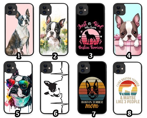 Boston terrier rubber - terrier, phone