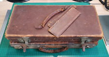 2 x Vintage Masonic Brown Half-Size Regalia Cases - Spares or Repair