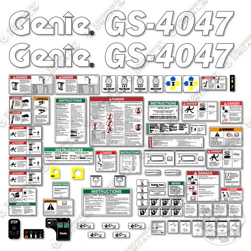 Fits genie 4047 decal kit - decal,