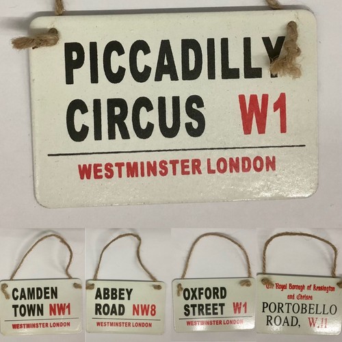 Hanging plaque london street - plaque,