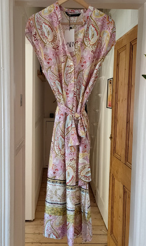 Zara long printed tunic dress - zara,