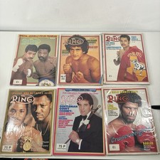 Vintage The Ring Boxing Magazine Bundle 1980’s 80’s Spinks Frazier Rare x6