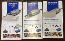 Dremel 3000 130W 10000-33000RPM  Multi + Tool Kit - 15 Pieces For repairs/spares