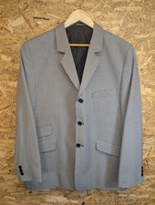 Sherrys Carnaby Street Suit Men UK 46 Houndstooth Check 2 Piece Black White