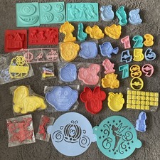 Disney Cakes And Sweets Silicone moulds cookie cutters bundle baking joblot