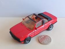 Matchbox Die Cast BMW 323i Cabriolet Toy Car Vehicle 1985 Red