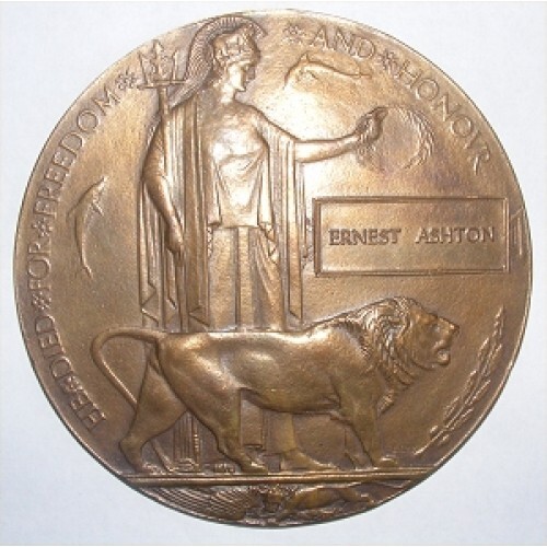 Ww1 death penny plaque - plaque,