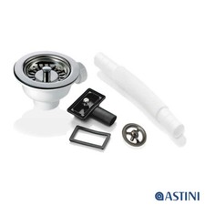 90mm Chrome Waste & Overflow