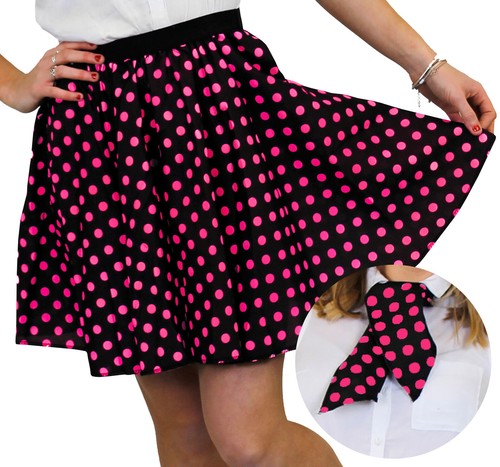 Polka dot skirt scarf - scarf, black