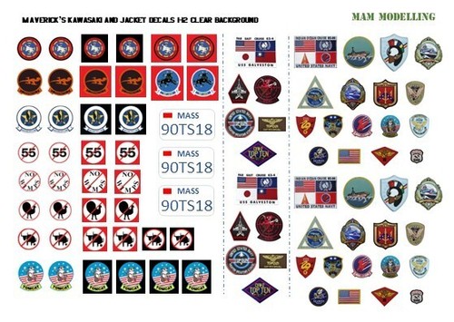 Decals for top movie - decals,