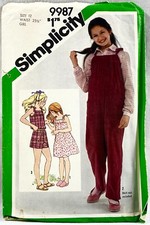 1981 Simplicity Sewing Pattern