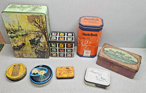 Job lot vintage tins - tins, –