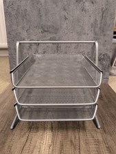 3 Tier Silver Mesh Letter