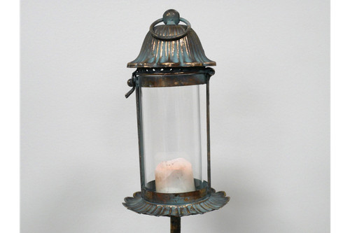 Garden stake lantern candle - garden,