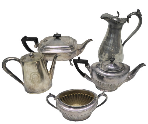 5pc job lot vintage - vintage, silver