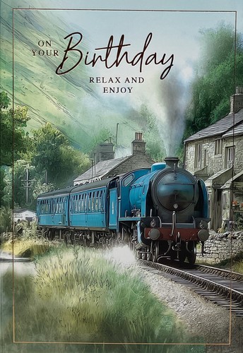 Open male birthday card steam - birthday,