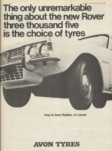 Avon tyres featuring rover - featuring,
