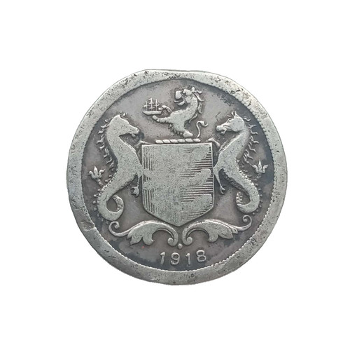 Antique 1918 ww1 solid silver - antique,