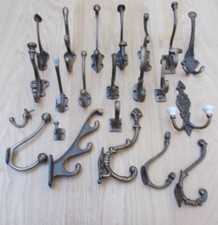 CAST IRON OLD STYLE DECORATIVE VINTAGE IRON COAT HOOKS HANGING HOOK PEGS