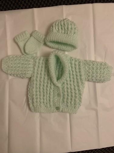 Hand knitted premature baby - knitted,