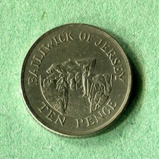 Jersey Bailiwick 10p Ten Pence 1992 Rare Collectable