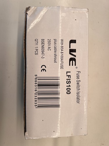 Fused main switch fuse - fused,
