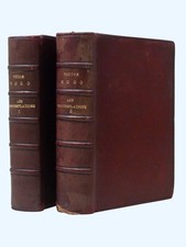 VICTOR HUGO Les Contemplations (2 volumes, complete) 1891 pocket ed full leather