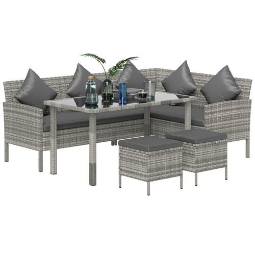 Outsunny 5pcs rattan dining - outsunny,