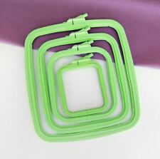 Green Embroidery Hoops, Square