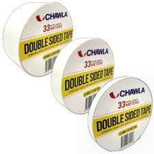 DOUBLE SIDED TAPE CLEAR TAPE STRONG CRAFT ADHESIVE 12MM 24MM 45MM x 33M