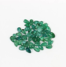 Green natural emerald loose gemstone, faceted, included, 0.2ct