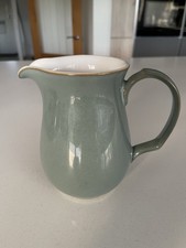 Denby Regency Green Large 1.25 Pint Water/Custard/Gravy Jug, 15cm tall, VGC 