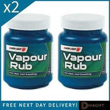 2 x MENTHOL VAPOUR RUB 100G CONGESTION RELIEF CHEST THROAT EUCALYPTUS VAPORUB