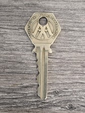 Vintage Yale 592722 AA Automobile Association Key for Emergency Box, Good Condit