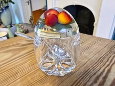 Vintage strawberry lucite / perspex preserve pot with spoon - jam jar domed lid