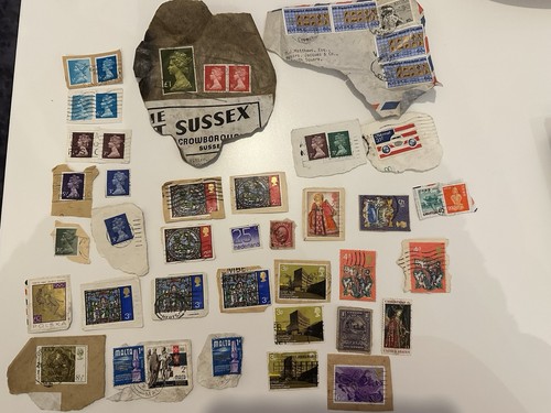 Vintage used stamps - stamps, and