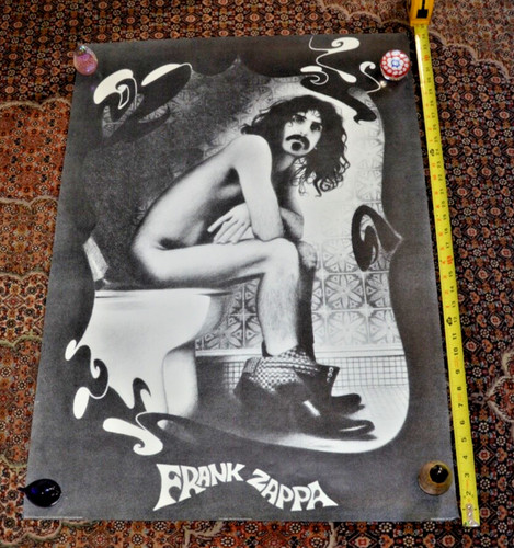 Vintage frank zappa toilet - zappa, on
