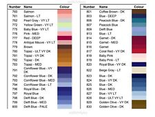 760 - 830   DMC CROSS STITCH THREADS/SKEINS FREE POST