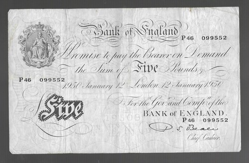 White fiver banknote s - banknote,