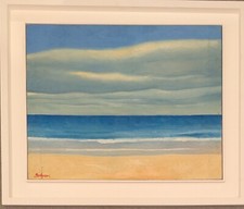 Seascape Abstract Painting William James Bolger,Liverpool & St Ives 