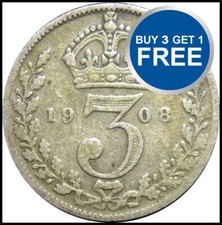 1902 TO 1910 EDWARD VII SILVER
