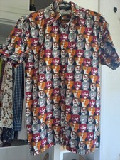 The Beatles Ben Sherman Shirt Mens Small 60s Casuals Button Up Short Sleeve NEW