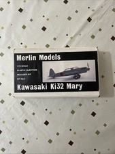 Vintage Merlin Models 1/72 Scale Kit. Kawasaki Ki32 Mary. Good Condition 